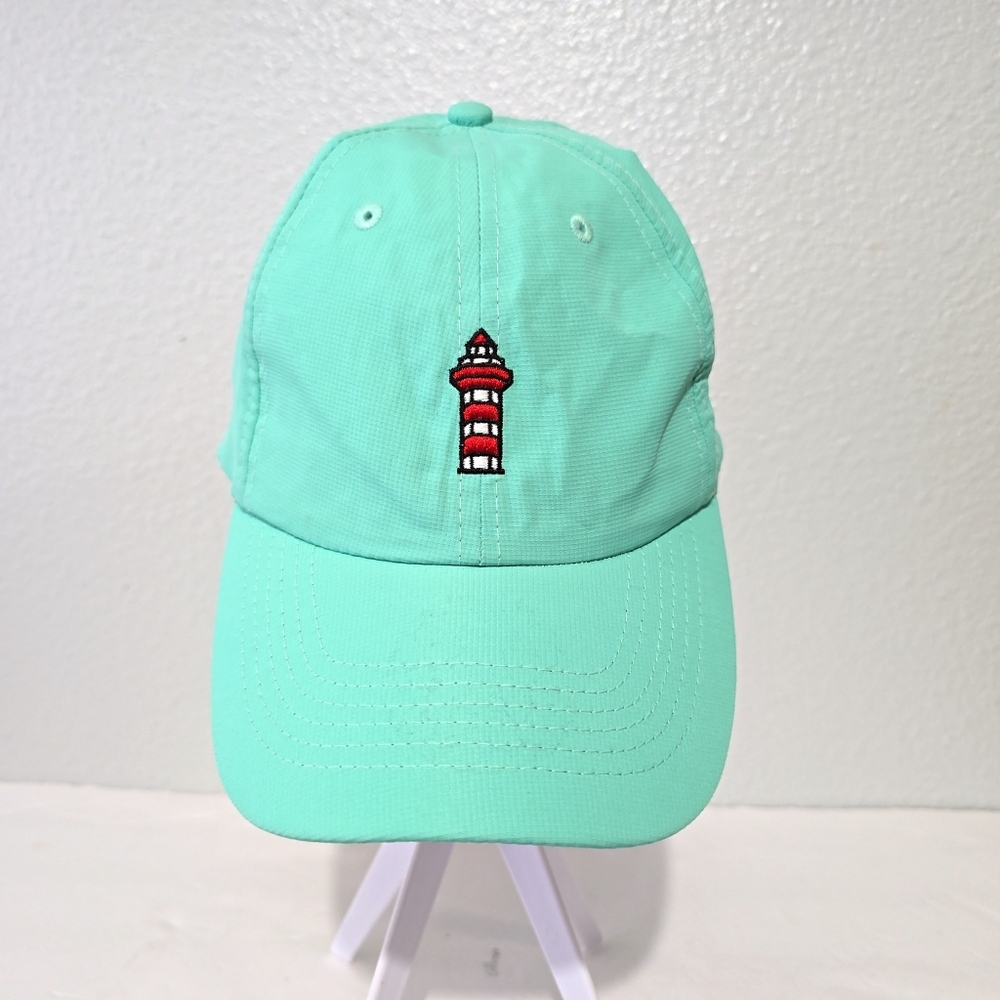 Imperial Mint Green Baseball Cap with Lighthouse Embroidery